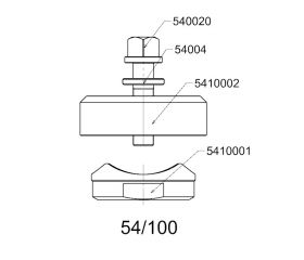PERFORADOR REDONDO PARA CHAPA  FORZA  SERIE 54